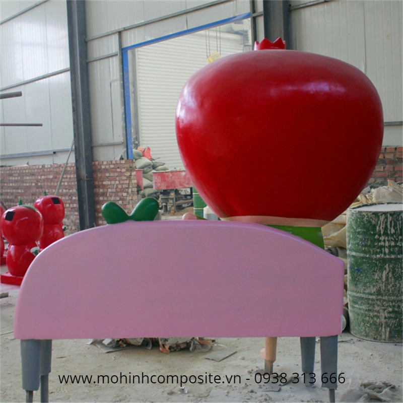 mo hinh bang nhua composite cao cap4 1 4230 - Mô hình ghế ngồi trang trí phong cảnh composite [ Dài 1500x400x850mm ]